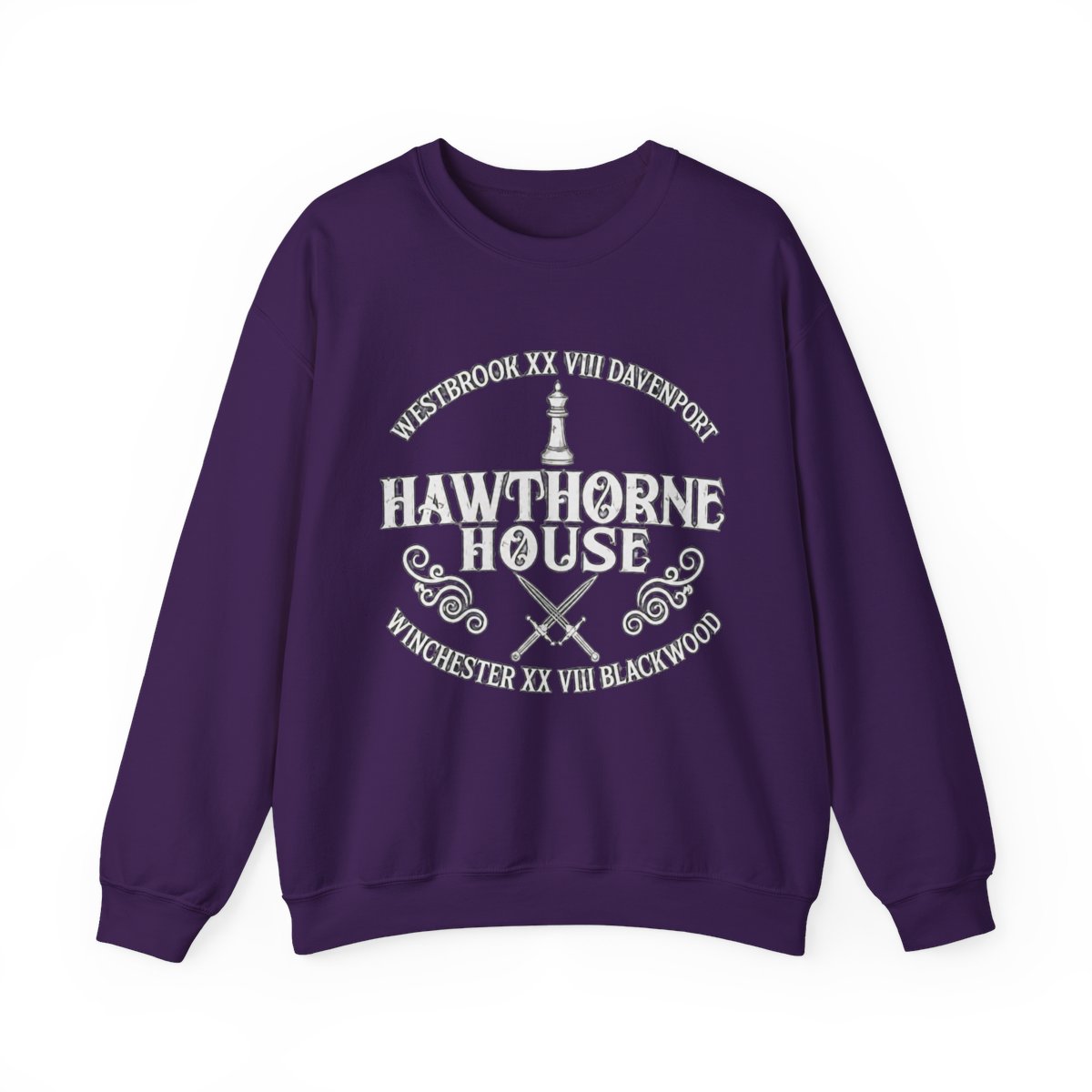 Hawthorne House Sweater, Inheritance Games Hoodies, Hawthorne Logo, Jennifer Lynn Barnes, the Hawthorne Legacy, Bookish Merch - alternate angle 2, merchandise