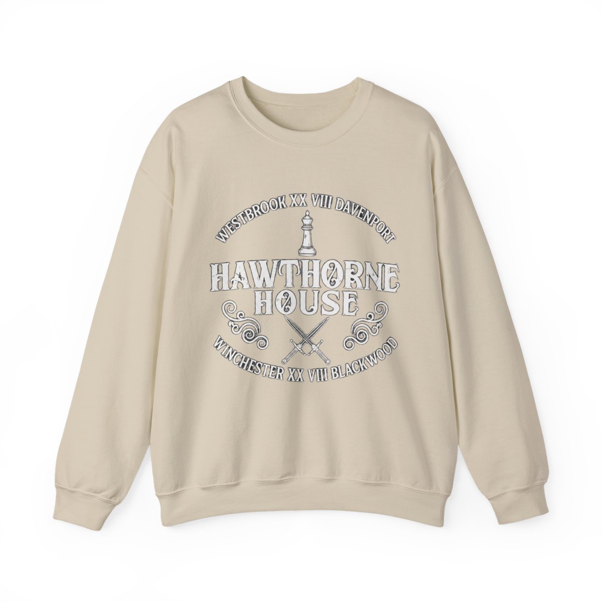 Hawthorne House Sweater, Inheritance Games Hoodies, Hawthorne Logo, Jennifer Lynn Barnes, the Hawthorne Legacy, Bookish Merch - alternate angle 5, merchandise